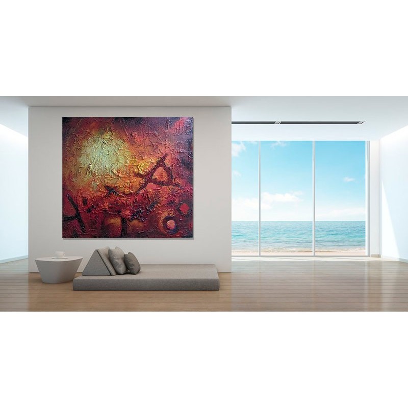 Arte moderno, "Amanecer" abstracto moderno, decoración pared Cuadros Abstractos Pintura Abstracta venta online
